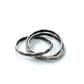 Sterling Silver Ichthys 3 Band Ring