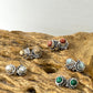 Mehindi Round Stud Earrings | 4mm