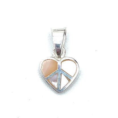 Heart Peace Sign Pendants