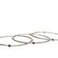Sterling Silver Stone Bangle