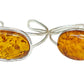Large Sterling Silver Amber Bracelets