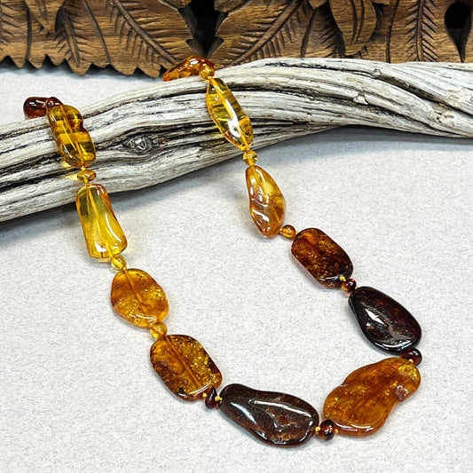 Polished Multi Amber Necklaces