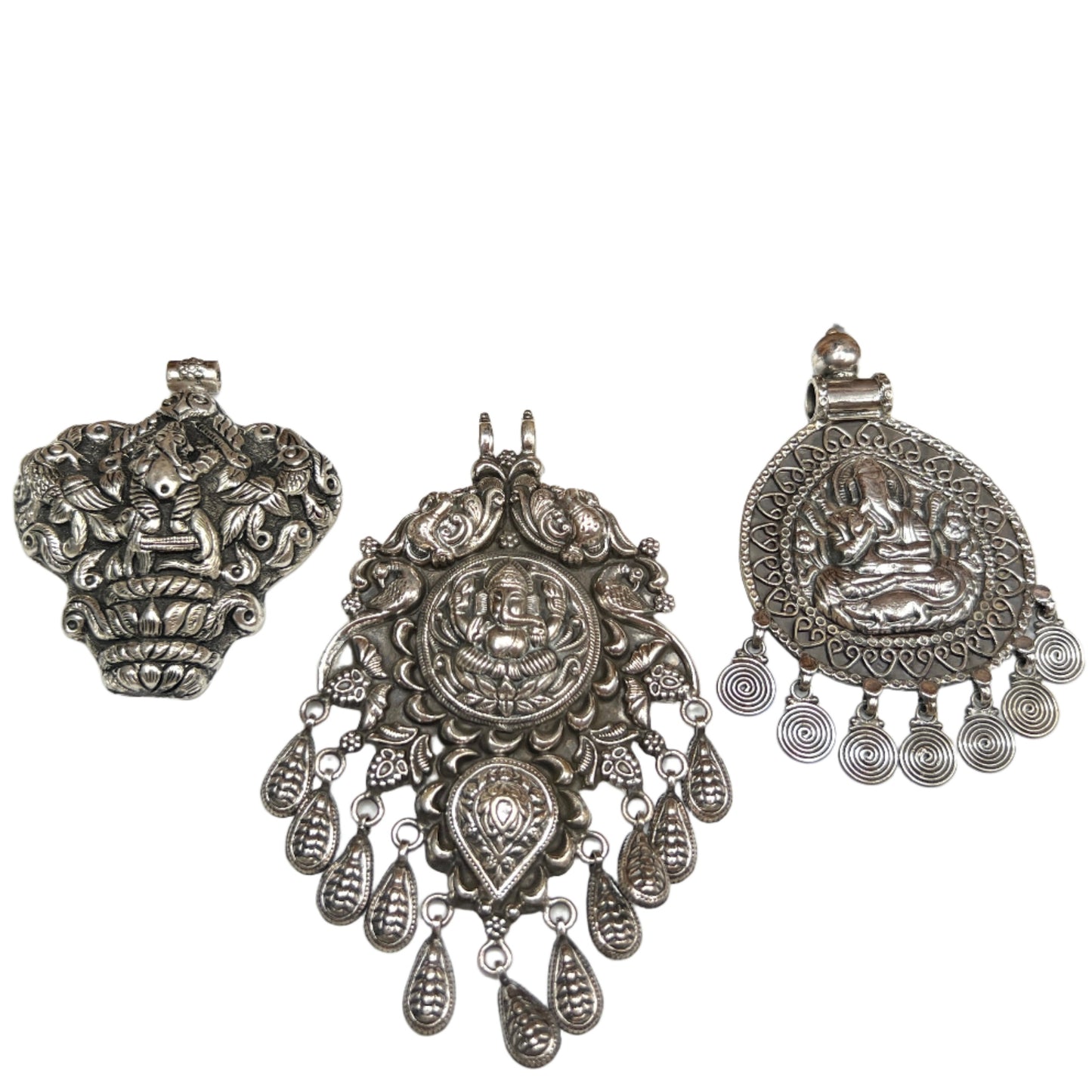 Large Tribal Ganesh Pendants