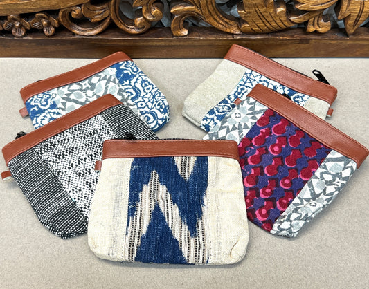 Hand Made Coin Pouches with Leather | Designer