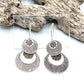 Sterling Silver Hill tribe Dangle Etched Earrings