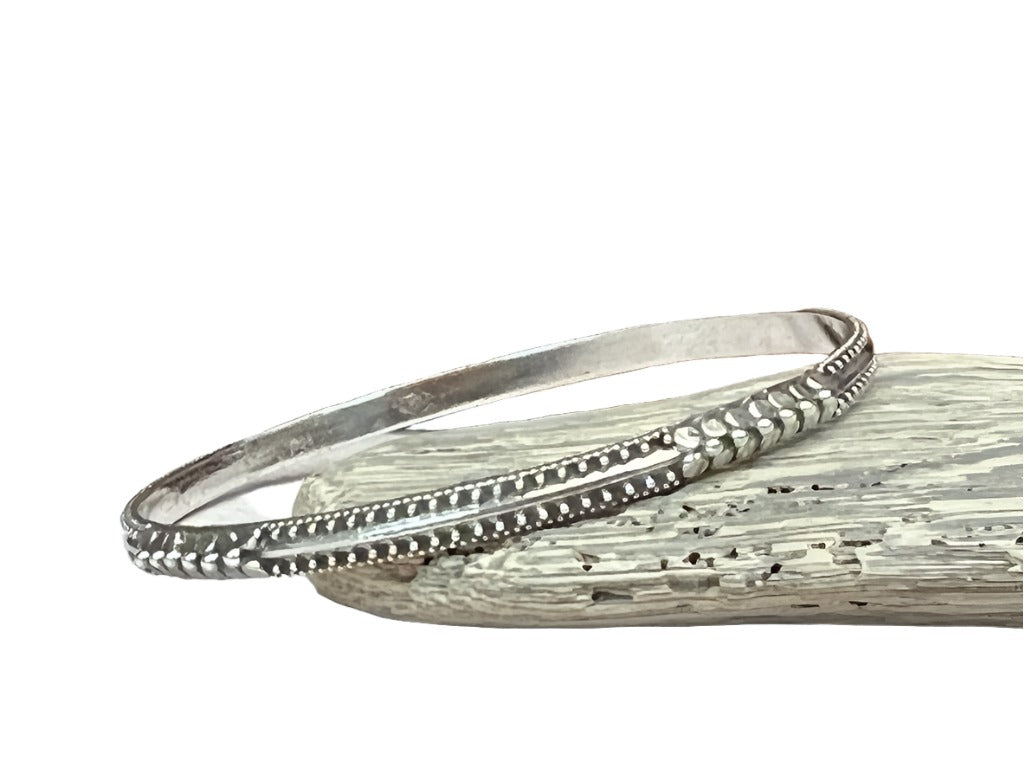 Sterling Silver Rajasthani Bangle Bracelet