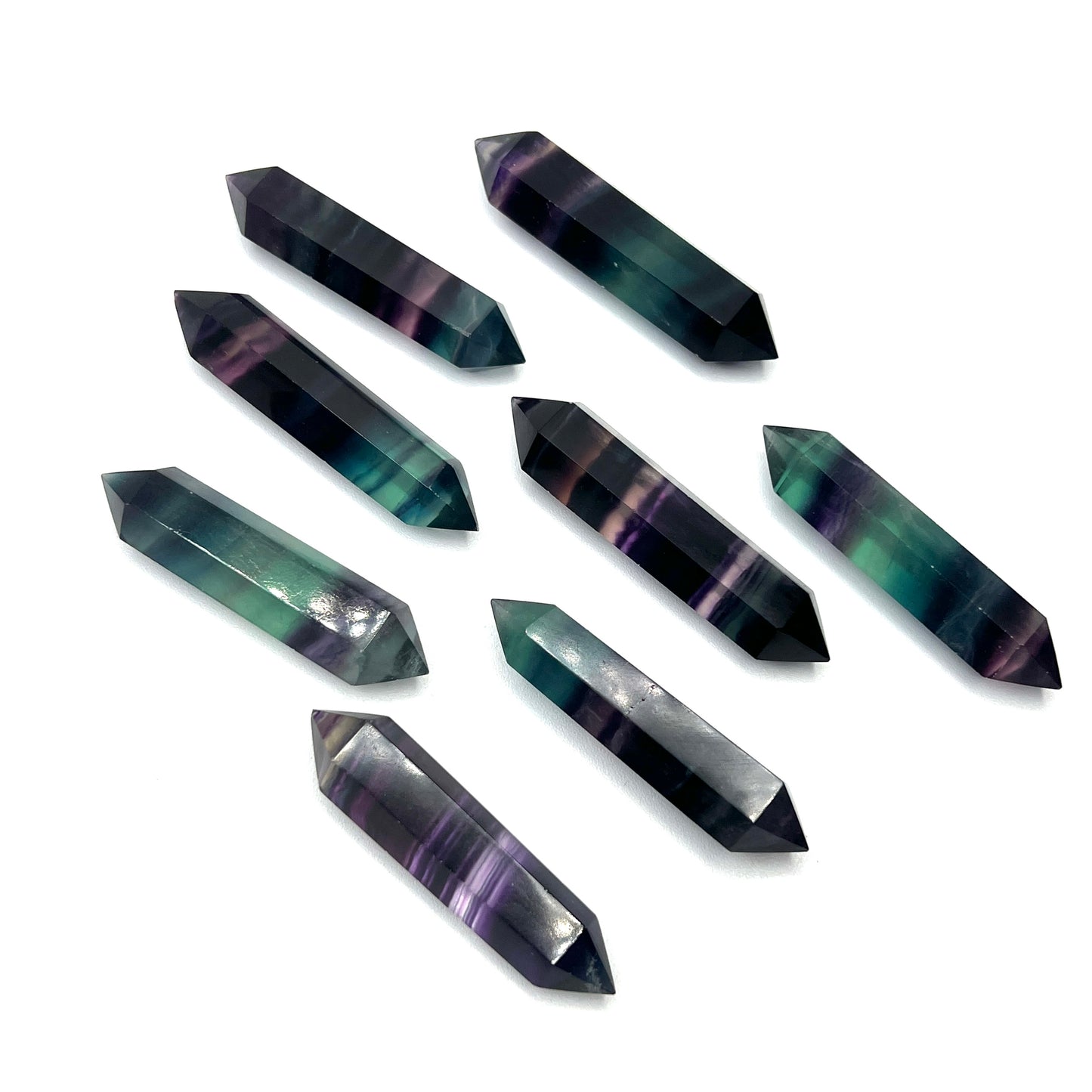 Double Terminated Fluorite Points