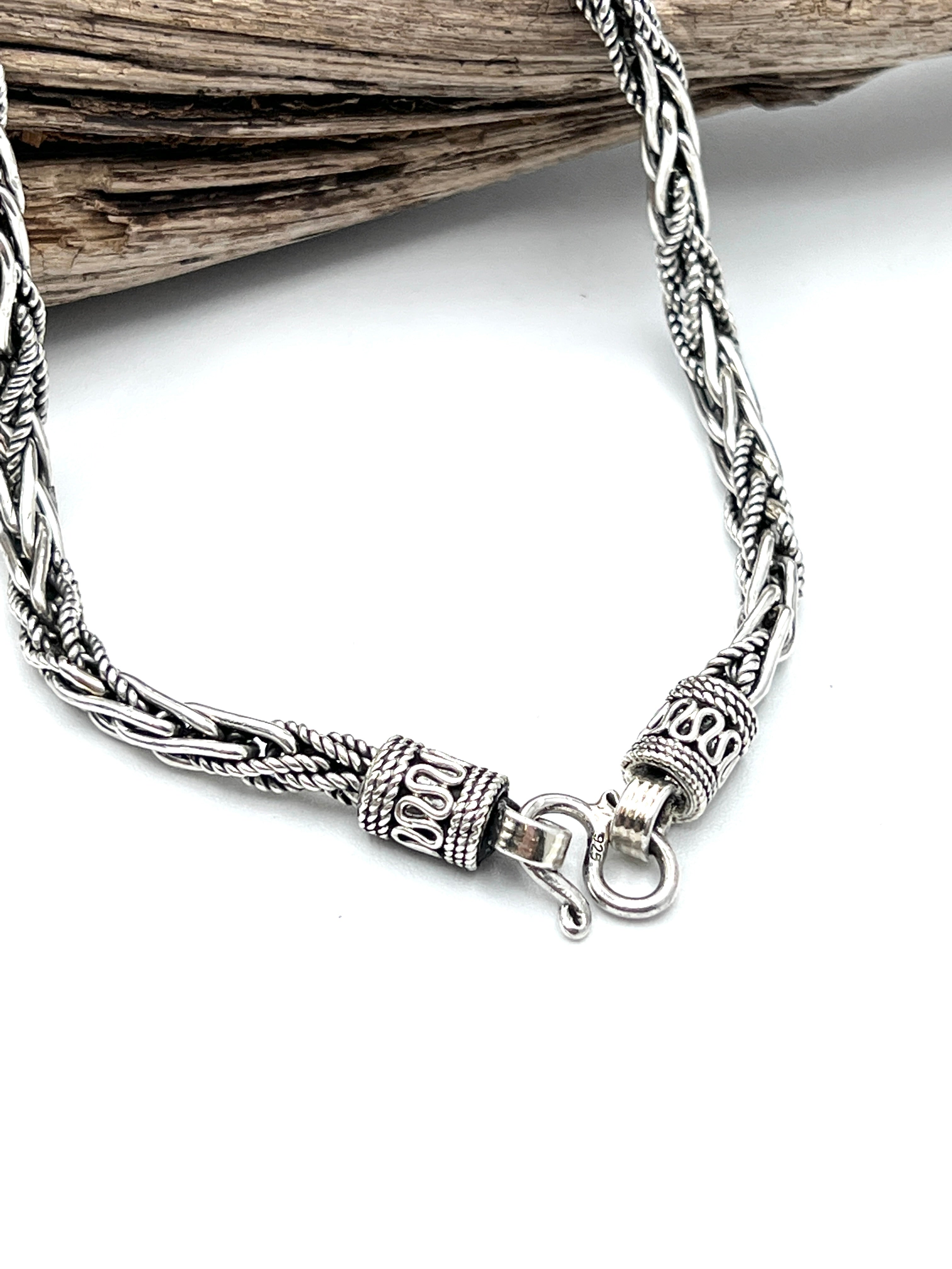Authentic Solid Sterling Silver Rope Diamond-Cut Braided Twist Link .925  ITProLux Necklace Chains 1MM - 5MM, 16