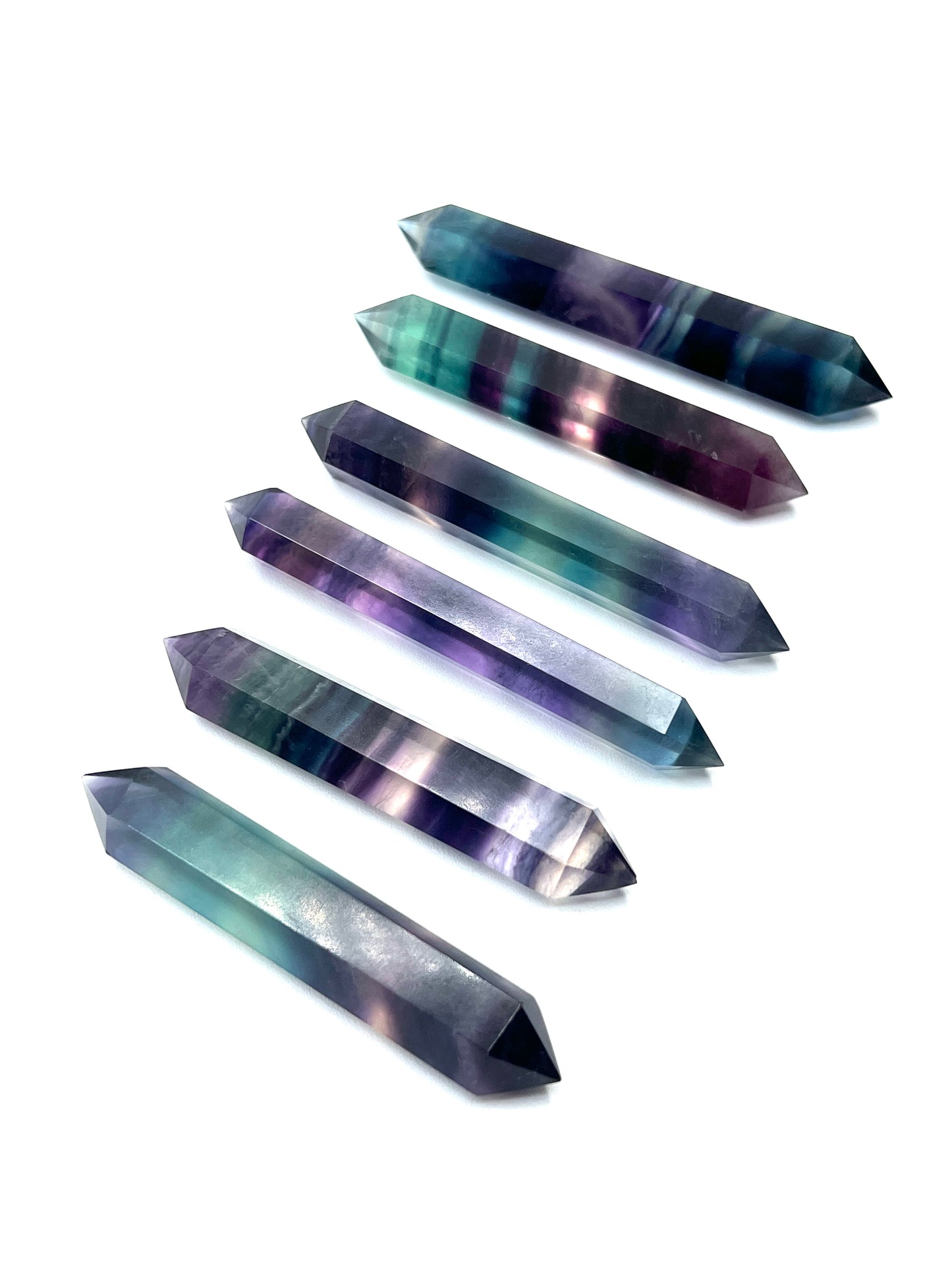 Double Terminated Fluorite Points