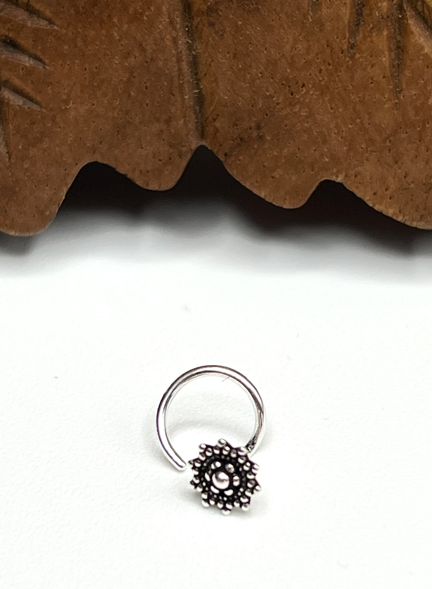Sterling Silver Flower Nose Pins