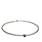 Sterling Silver Stone Bangle