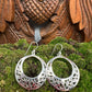 Sterling Silver Swirl Hoop Earrings