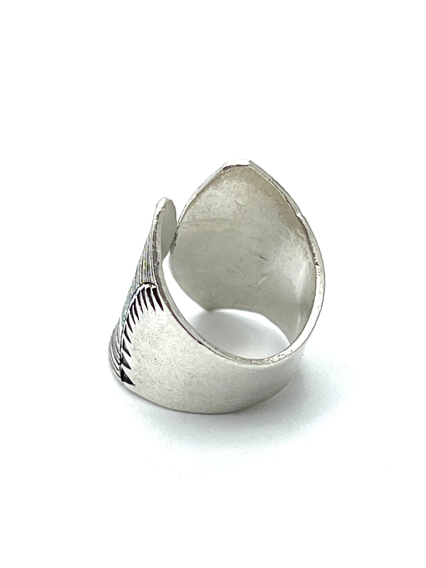 Sterling Silver Hill Tribe Double Fan Ring