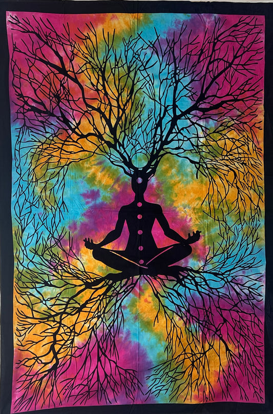 Mediation Tree of Life Tapestry Wall Hangings | 2 Colors