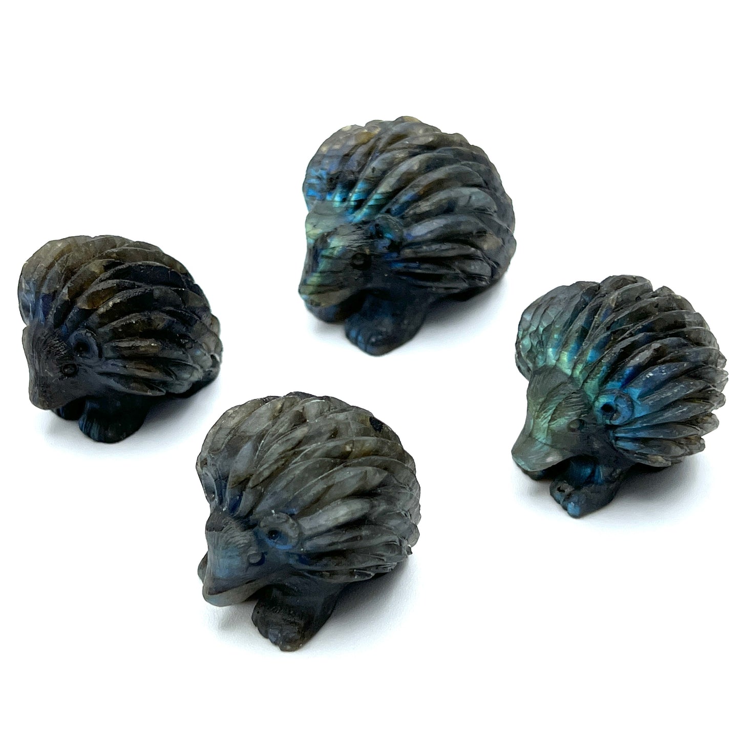 Labradorite Carved Hedgehog