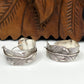 Sterling Silver Feather Hoop Earring