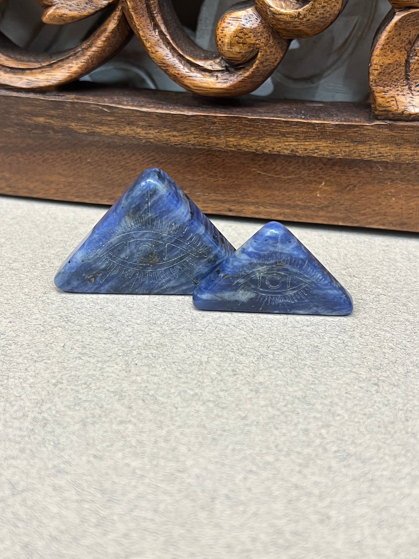 All Seeing Eye Triangle Stones