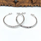 Sterling Silver Hill Tribe Rounded twist Cuff Bracelet