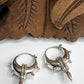 Small Beaded Spike Tribal Hoop Earrings