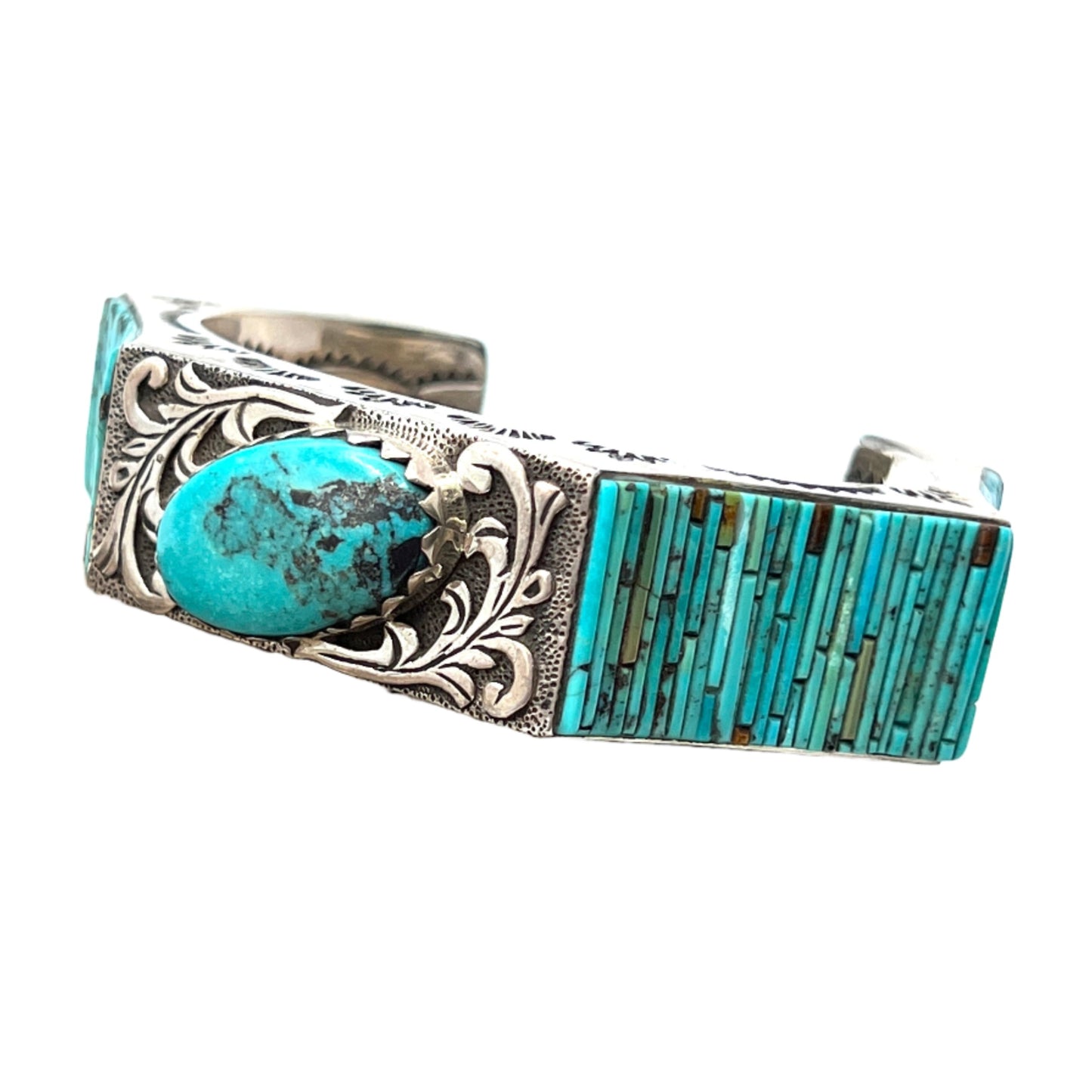 Vintage Matchstick Turquoise Bracelet by David Freeland