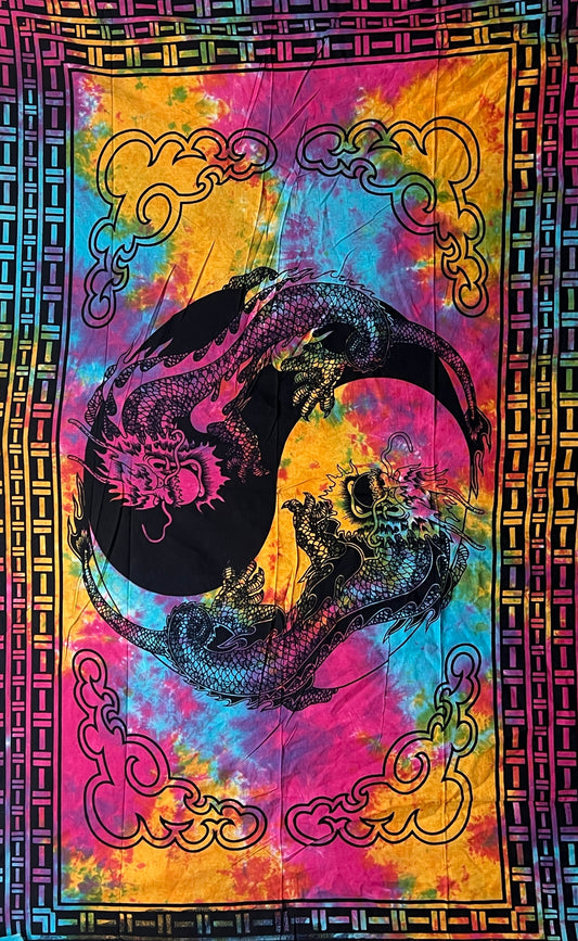 Dragon Yin & Yang Tapestry