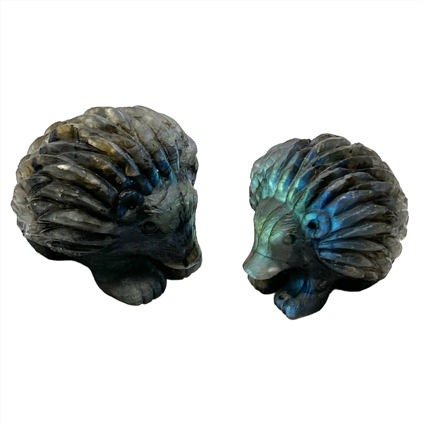 Labradorite Carved Hedgehog