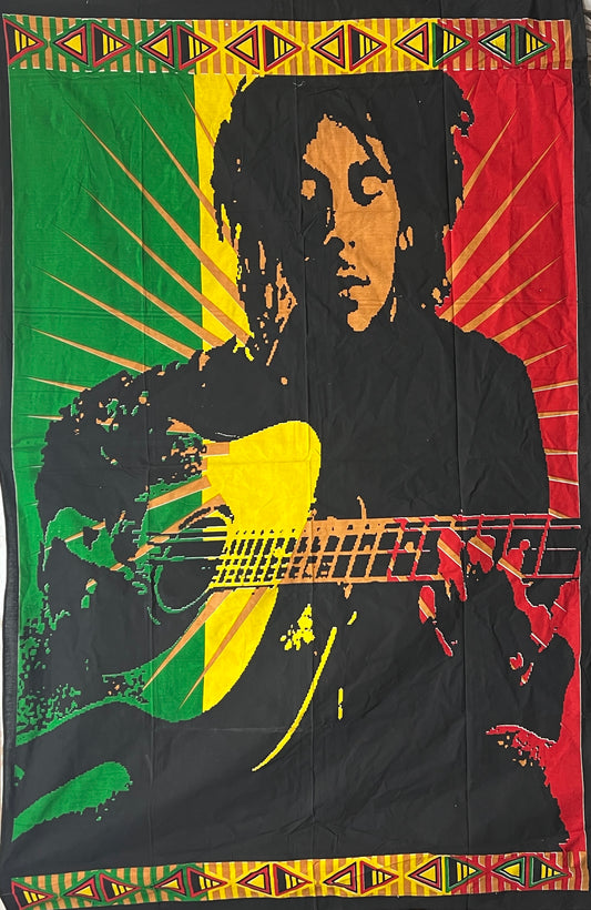 Bob Marley Guitar Tapestry