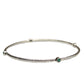 Sterling Silver Stone Bangle