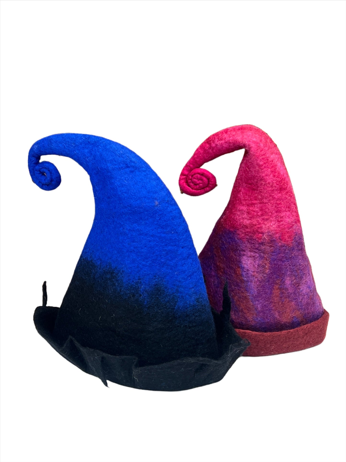 Hand felted Gradient Wool Hats