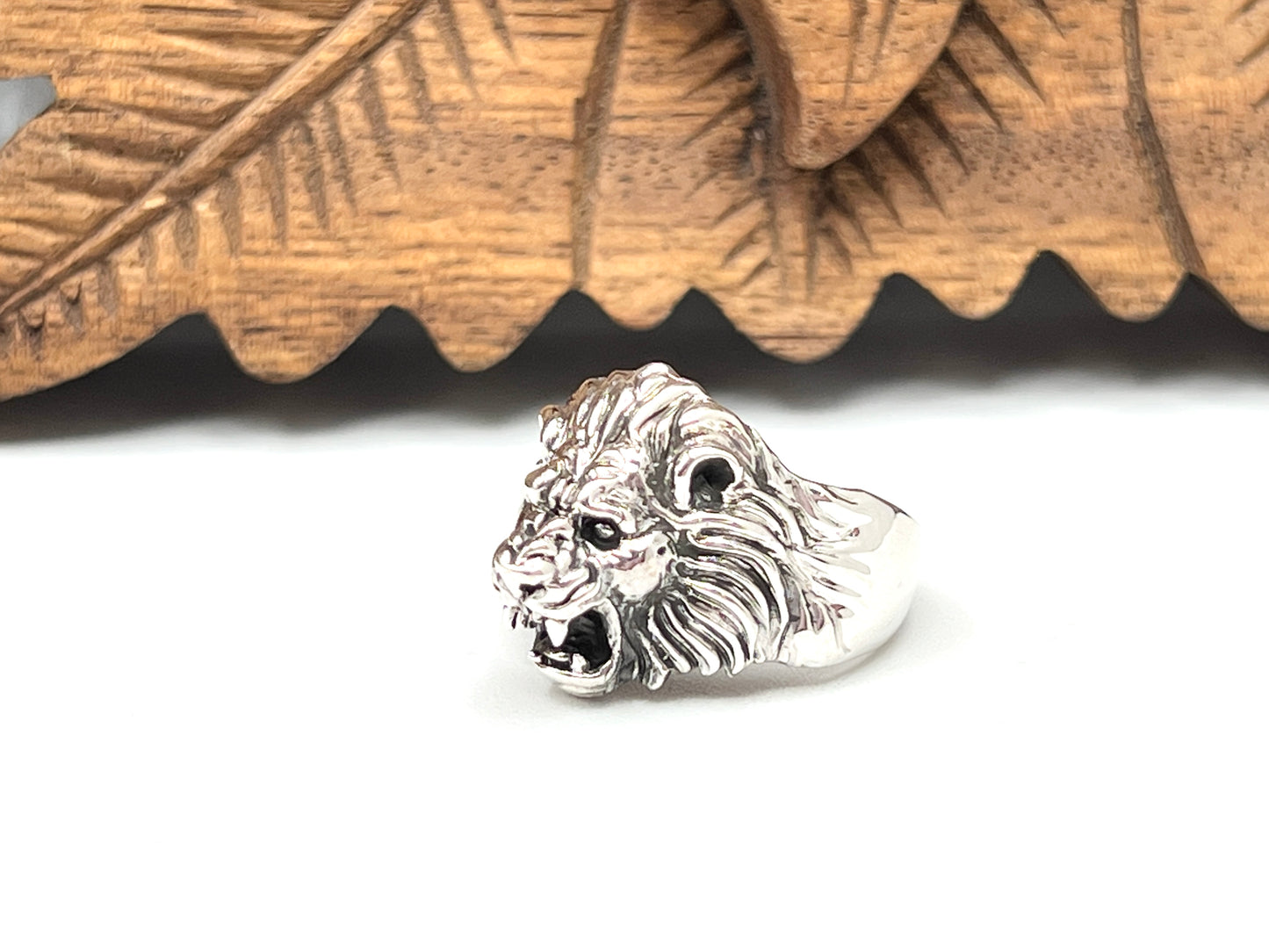 Sterling Silver Lion Ring