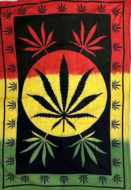Cannabis Leaf Tapestries Wall Hanging