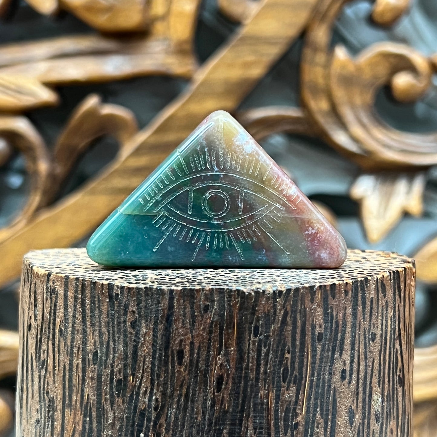 All Seeing Eye Triangle Stones