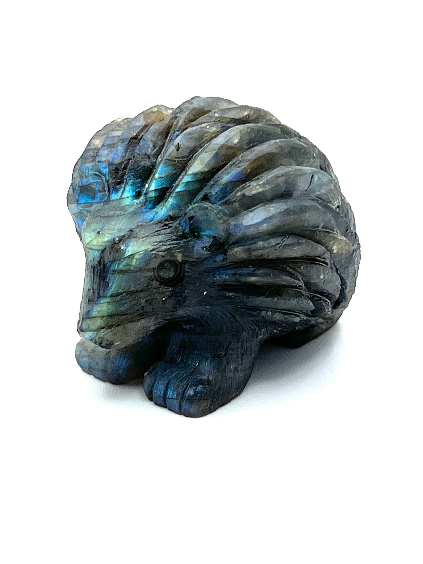 Labradorite Carved Hedgehog