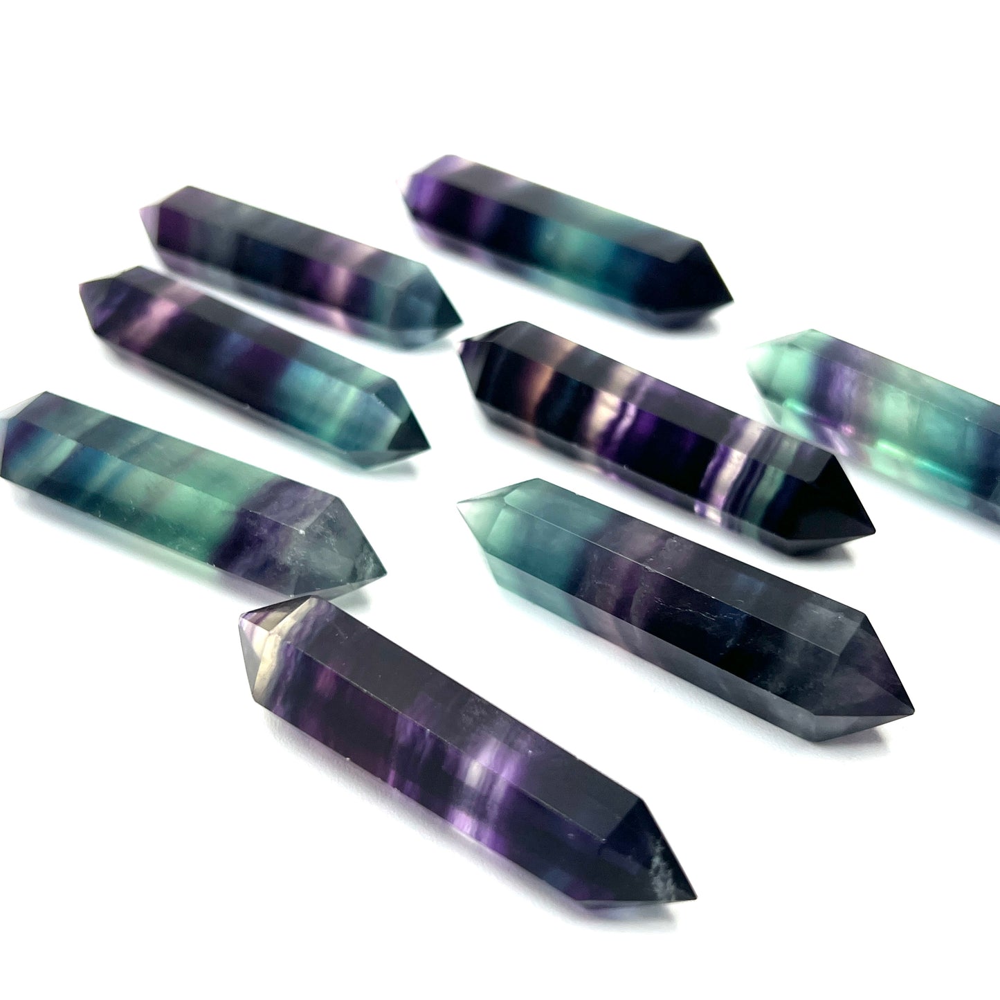 Double Terminated Fluorite Points