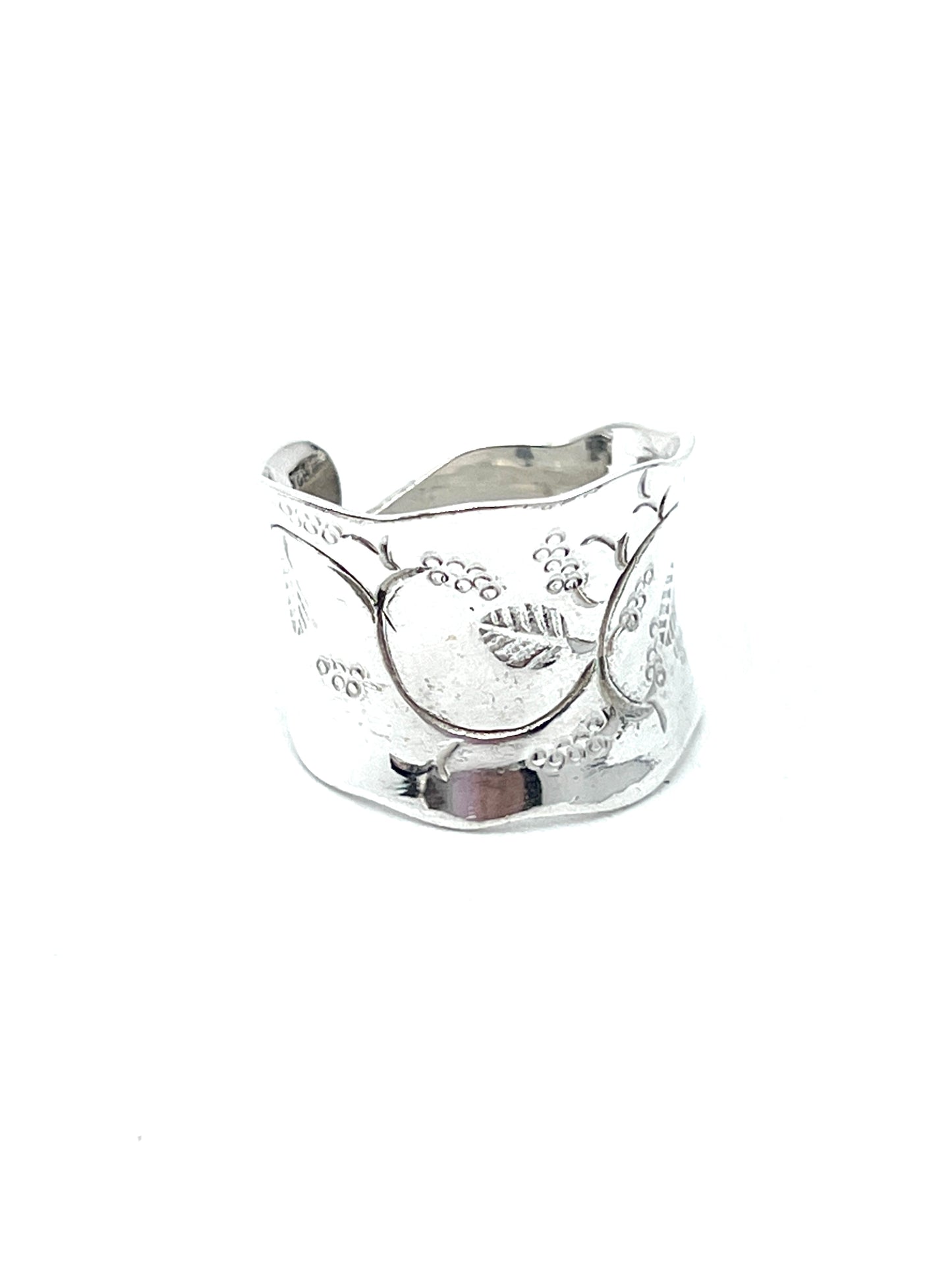 Sterling Silver Grape Vine Ring