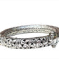 Vintage Rajasthani Sterling Silver Carved Bracelet