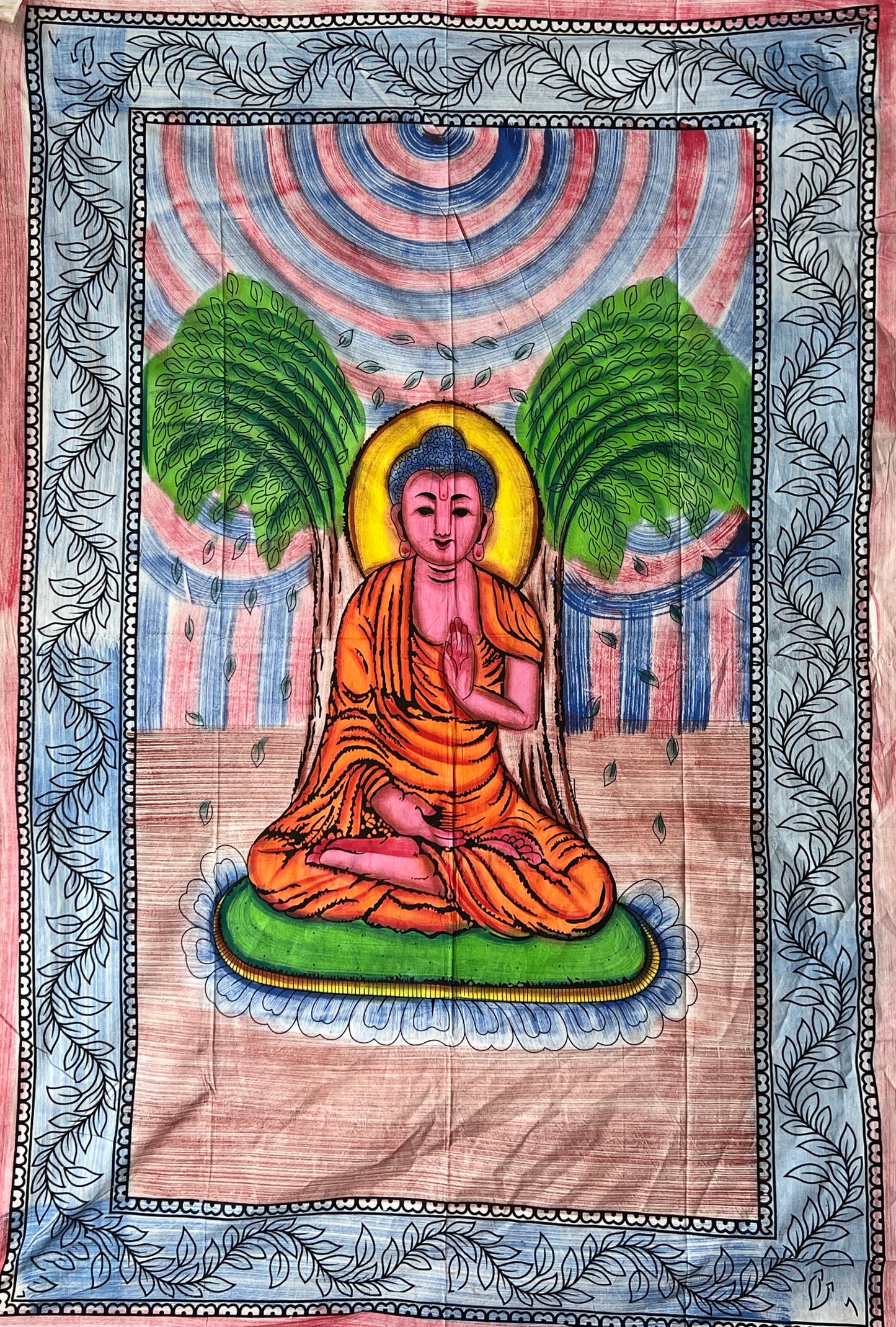 Hand Painted Deity Buddha Tapestries