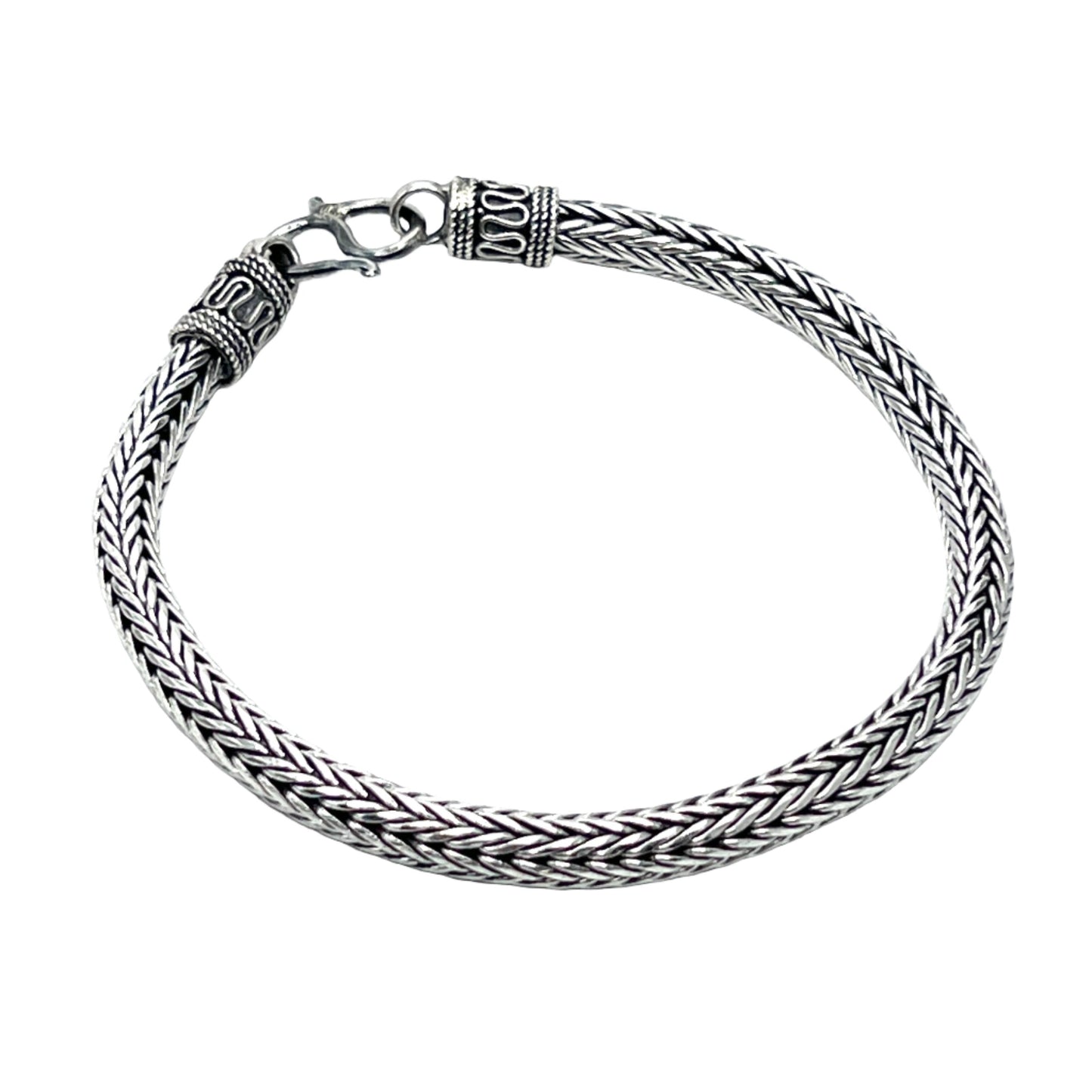 Sterling Silver Braided Chain Bracelets