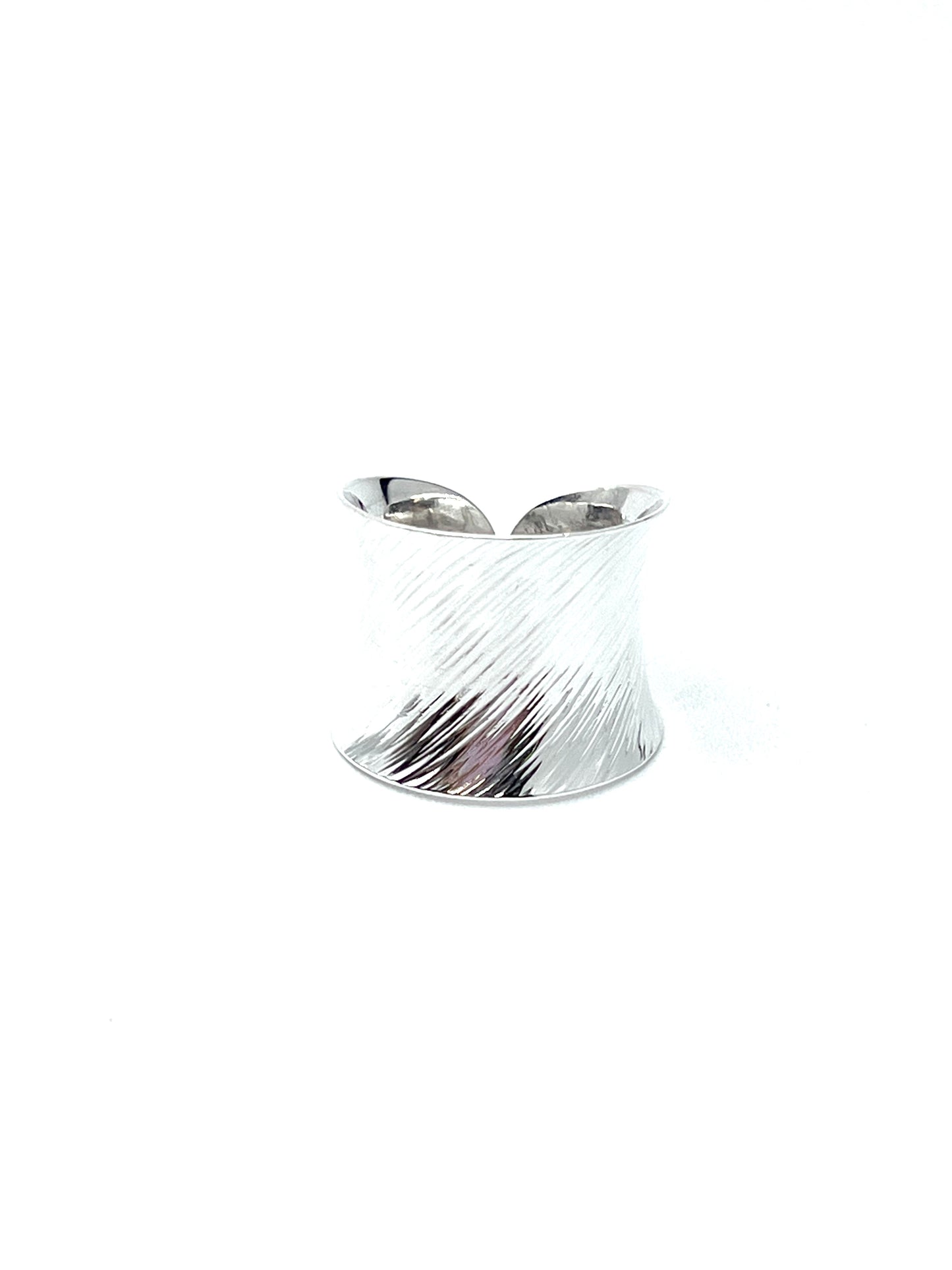 Sterling Silver Cut Cuff Ring