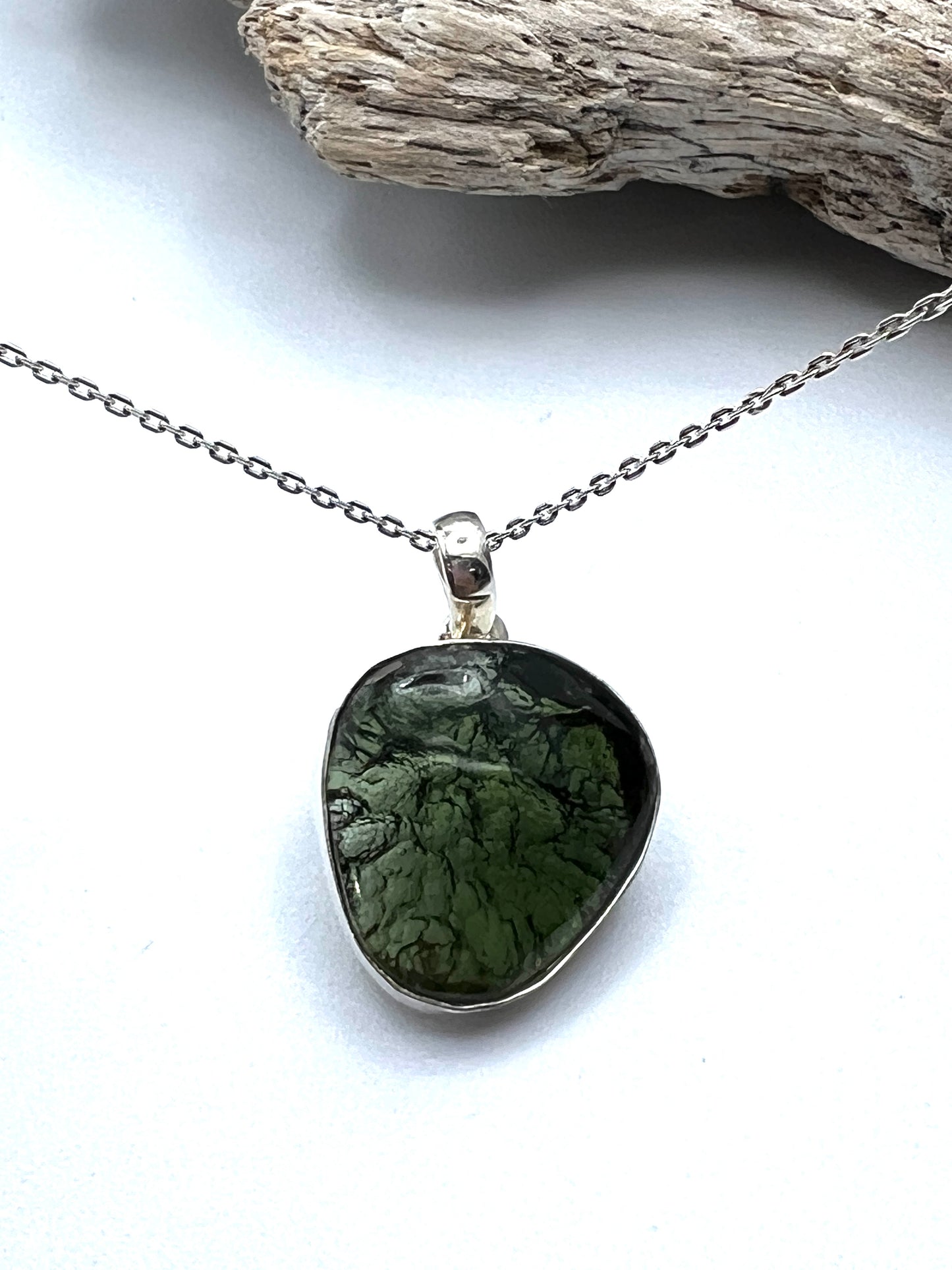 Rare Vitavin Polished Moldavite Pendants- Transformation Stone