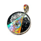 Rare Inlaid Gemstone All Seeing Eye Pendant by David Freeland