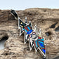 Rare Inlaid Gemstone Uncle Sam Bolt Pendant by David Freeland