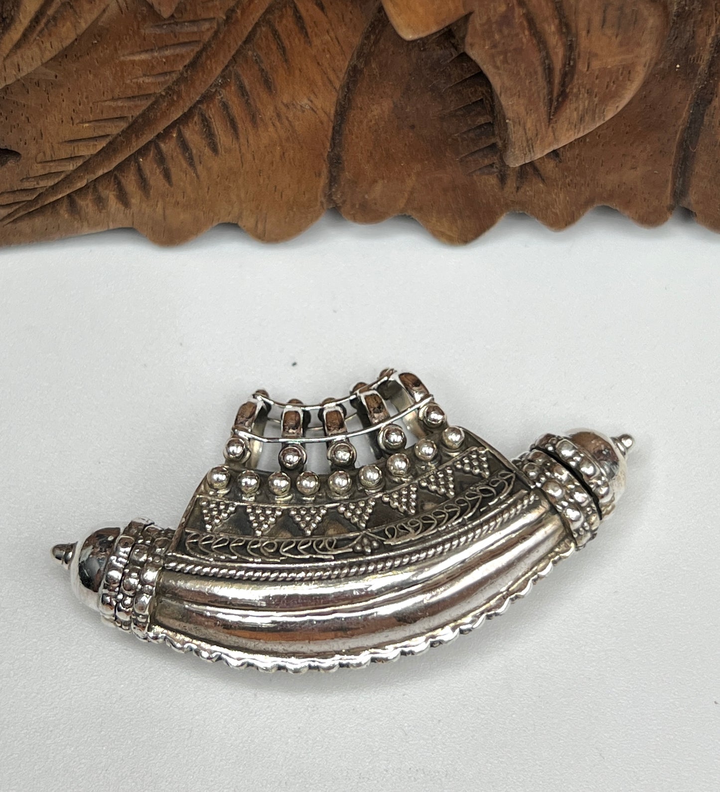 Sterling Silver Tribal Amulet Pendant