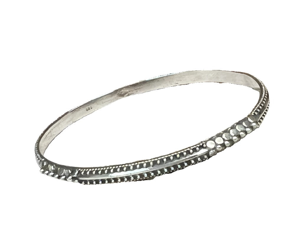 Sterling Silver Rajasthani Bangle Bracelet