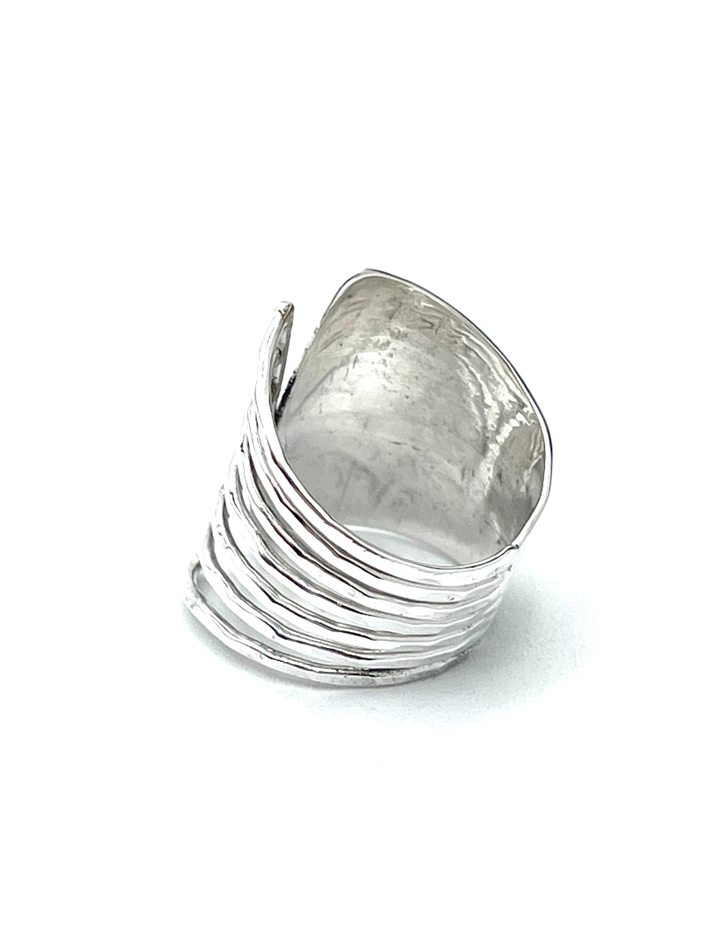 Sterling Silver Half Fan Ring