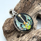Rare Inlaid Gemstone Winged Guitar Pendant by David Freeland
