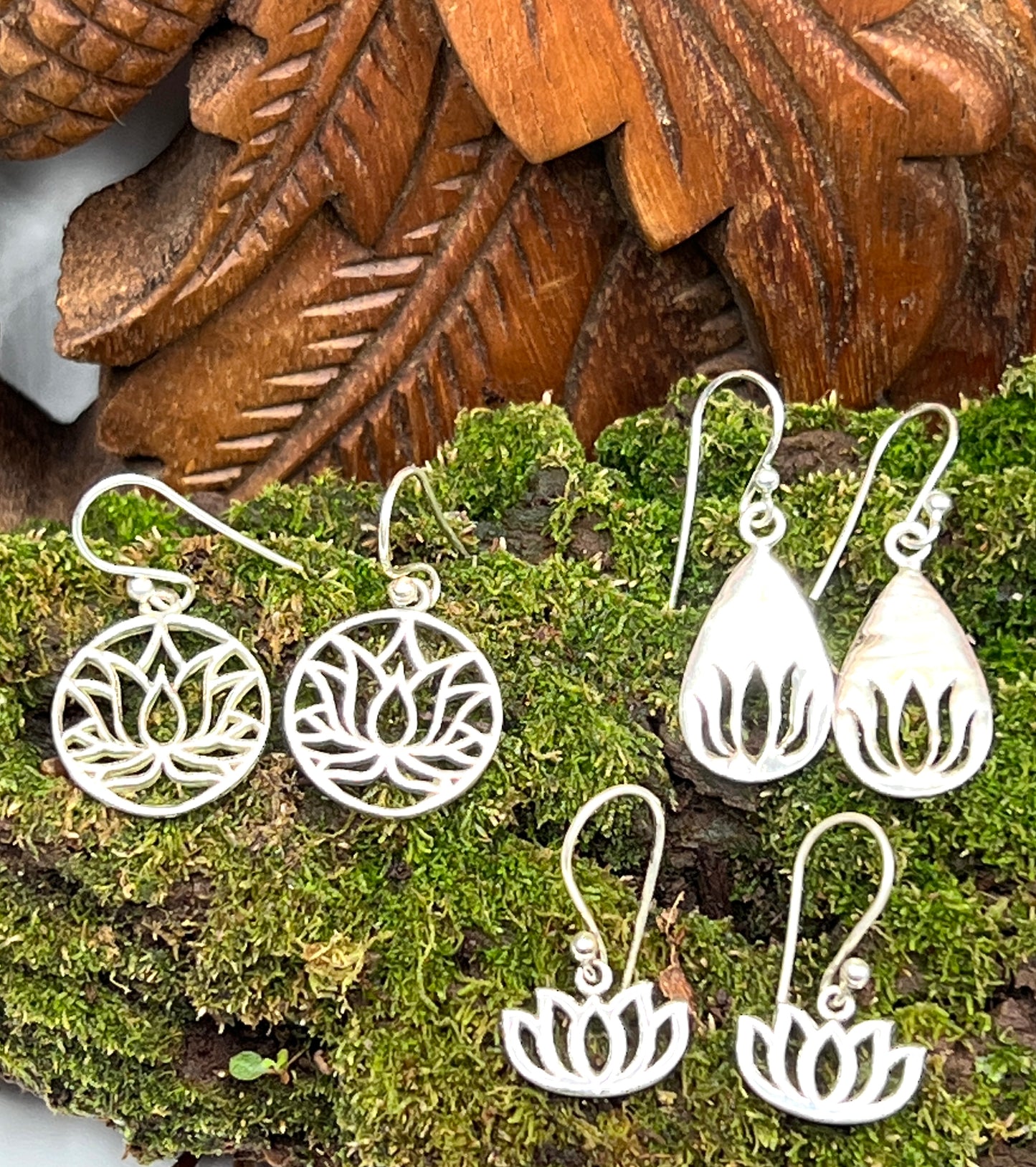 Lotus Flower Earrings