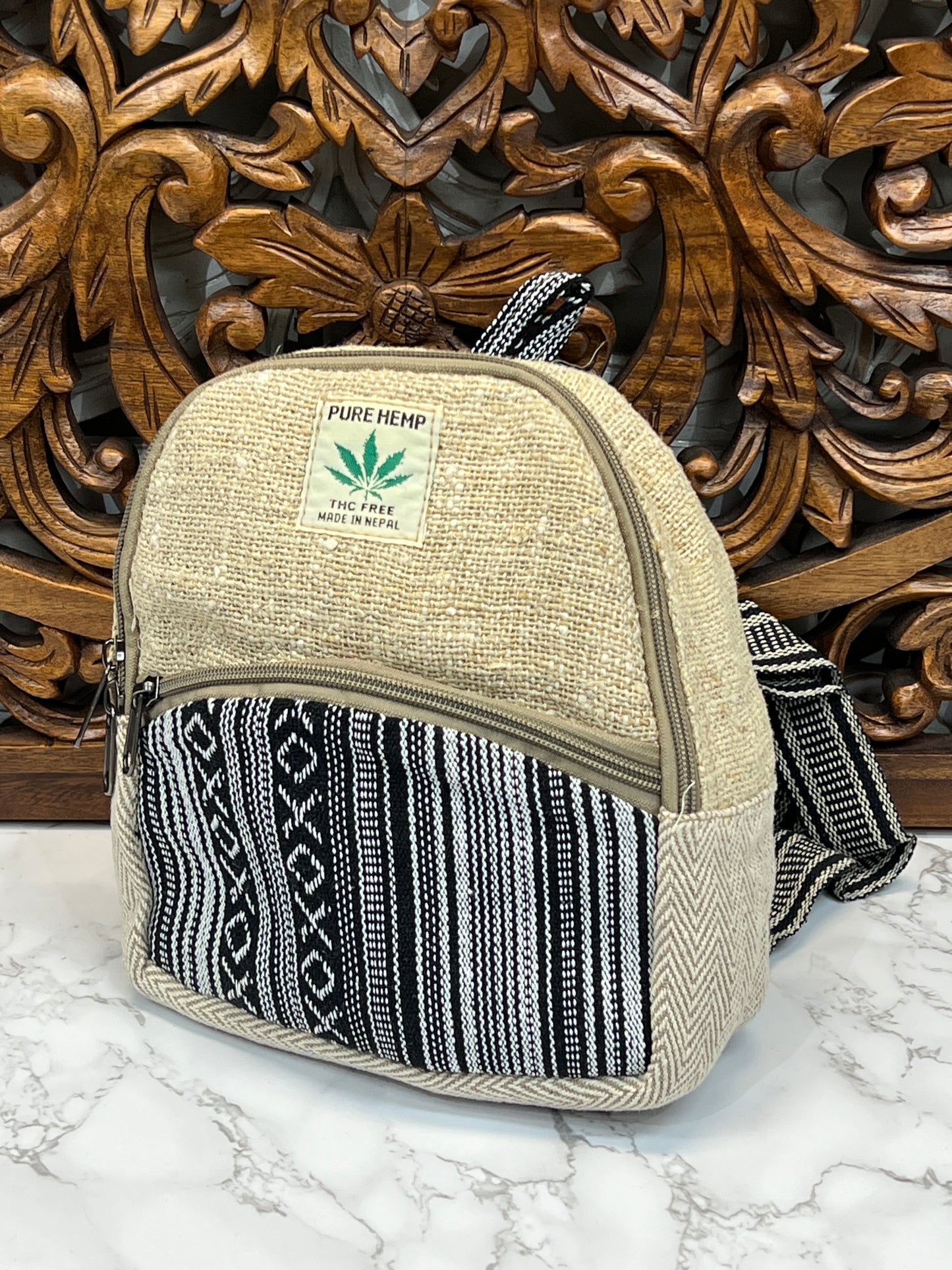 Hemp Round Backpack