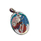 Rare Inlaid Gemstone Surfing Sam Pendant by David Freeland