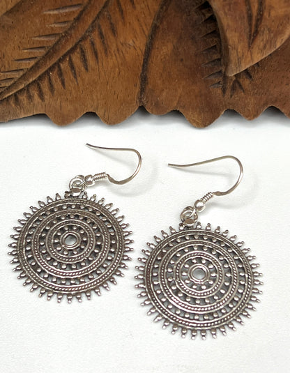 Small Beaded Filigree Earrings